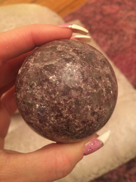 Lepidolite Sphere