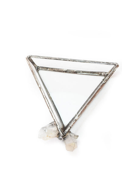 Molten Crystal Triangle Jewelry Dish
