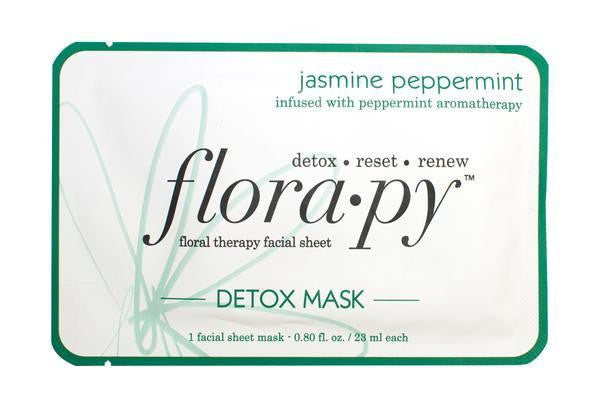 Flora•py Detox Facial Sheet Mask - Jasmine Peppermint