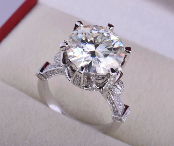 8 Carat Clear CZ Diamond Ring