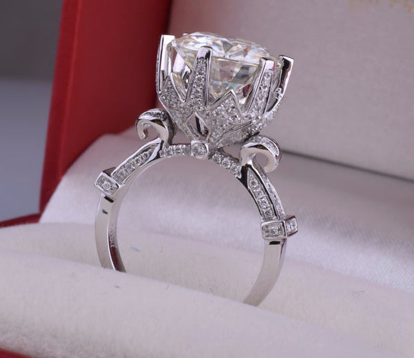 8 Carat Clear CZ Diamond Ring Free + Shipping