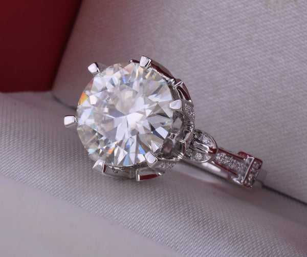 8 Carat Clear CZ Diamond Ring