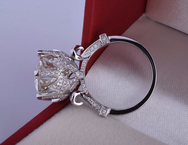 8 Carat Clear CZ Diamond Ring