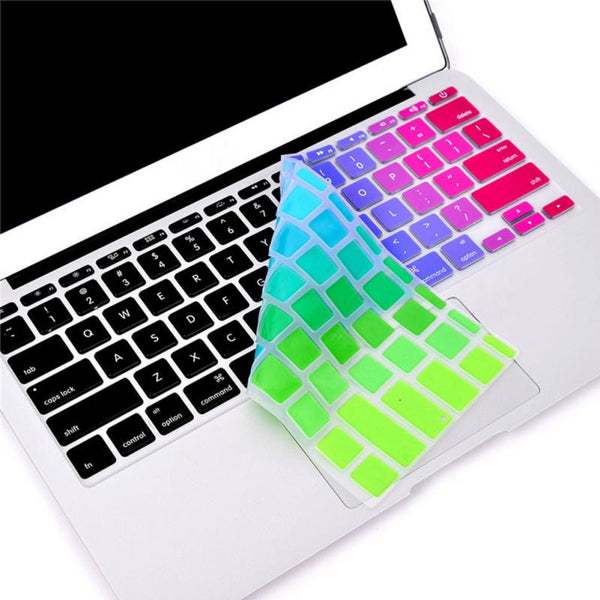 Apple Macbook Keyboard Cover 13" 15" Rainbow Silicone Skin