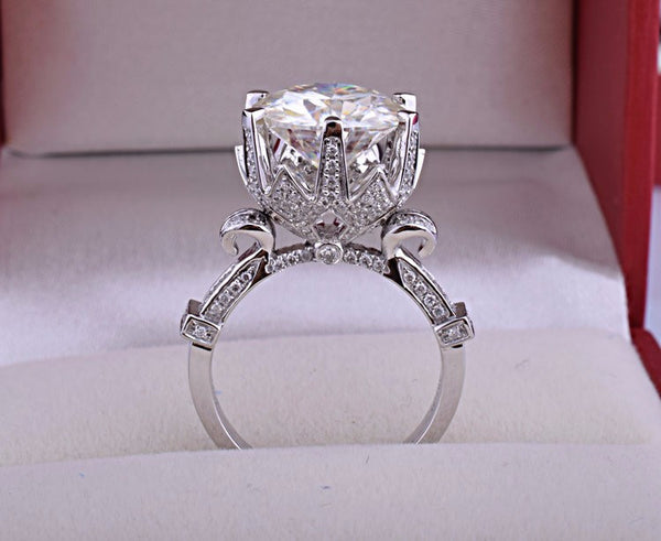 8 Carat Clear CZ Diamond Ring Free + Shipping