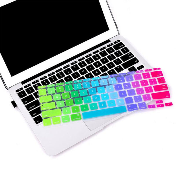 Apple Macbook Keyboard Cover 13" 15" Rainbow Silicone Skin