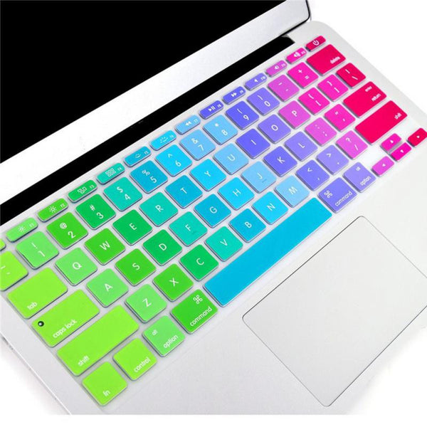Apple Macbook Keyboard Cover 13" 15" Rainbow Silicone Skin