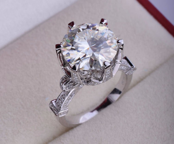 8 Carat Clear CZ Diamond Ring