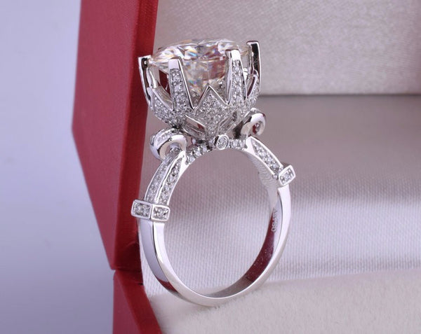 8 Carat Clear CZ Diamond Ring