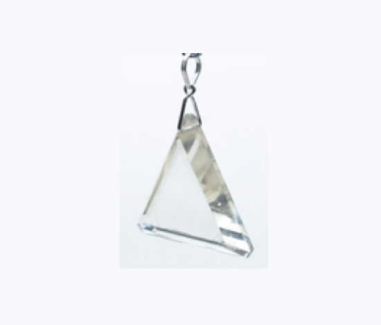 John of God Casa Crystal Triangle Pendant - Clear Quartz